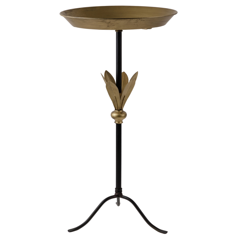 Приставной стол Leaves Side Table Золотой Черный в Твери | Loft Concept 