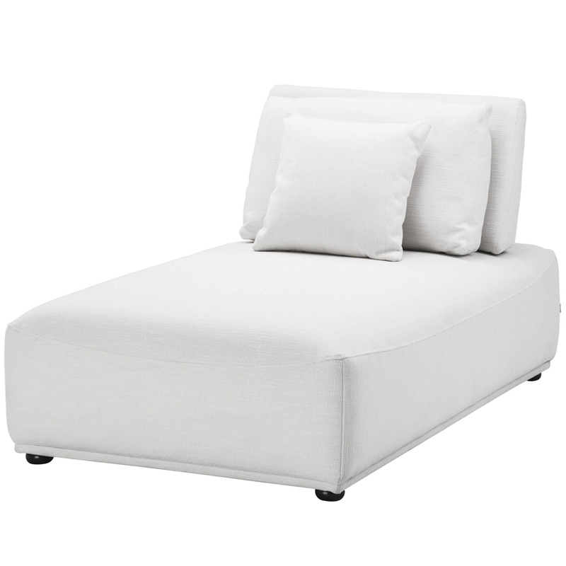 Кресло Eichholtz Chaise Longue Mondial white Белый Черный в Твери | Loft Concept 