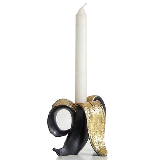 Подсвечник Black Banana Черный Золотой Подсвечник Black Banana Черный Золотой в Твери | Loft Concept