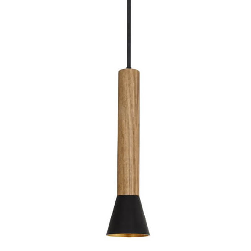Подвесной светильник Marius Cone Hanging lamp Черный Древесина Подвесной светильник Marius Cone Hanging lamp Черный Древесина в Твери | Loft Concept