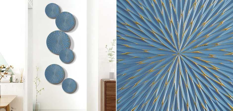 Арт-объект на стену Blue Discs Арт-объект на стену Blue Discs - Loft-Concept в Твери