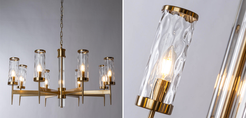 Люстра Brass Wheel в Американском стиле Люстра Brass Wheel в Американском стиле - Loft-Concept в Твери