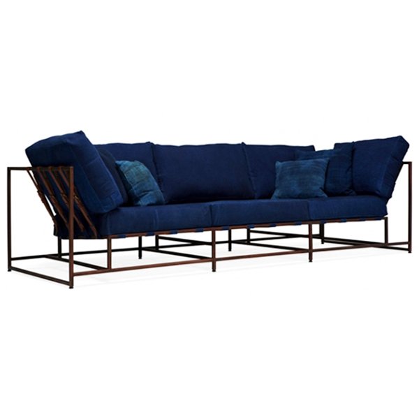 Диван Kenn X Miller sofa Indigo and copper denim Индиго в Твери | Loft Concept 
