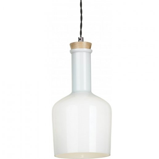 Подвесной светильник Glass Bottle Light 2 Белый в Твери | Loft Concept 