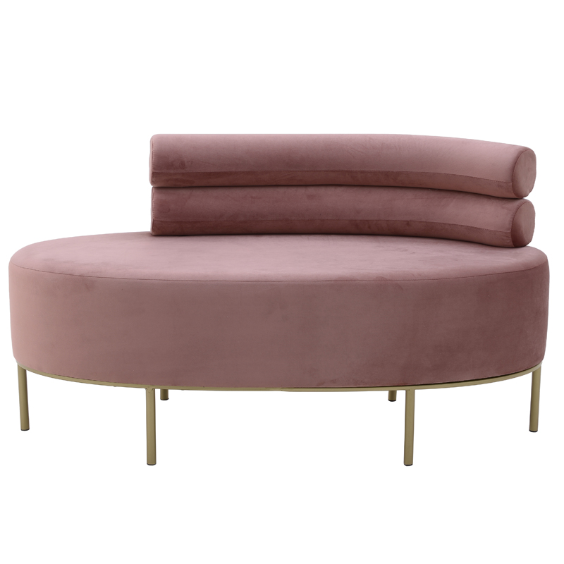 Кушетка Fening Lounge Pink Розовый Золотой Кушетка Fening Lounge Pink Розовый Золотой в Твери | Loft Concept