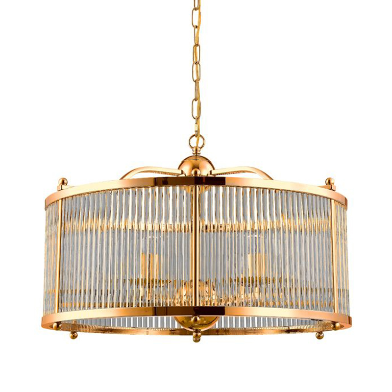 Люстра Gorden Gold Chandelier Золотой Прозрачное Стекло Люстра Gorden Gold Chandelier Золотой Прозрачное Стекло в Твери | Loft Concept