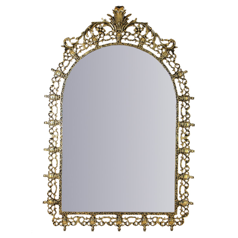 Зеркало настенное в бронзовой раме King Gold Mirrors Золотой Зеркало настенное в бронзовой раме King Gold Mirrors Золотой в Твери | Loft Concept