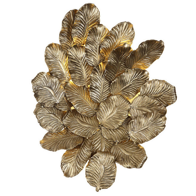 Бра Golden Leaves Bra Золотой Бра Golden Leaves Bra Золотой в Твери | Loft Concept