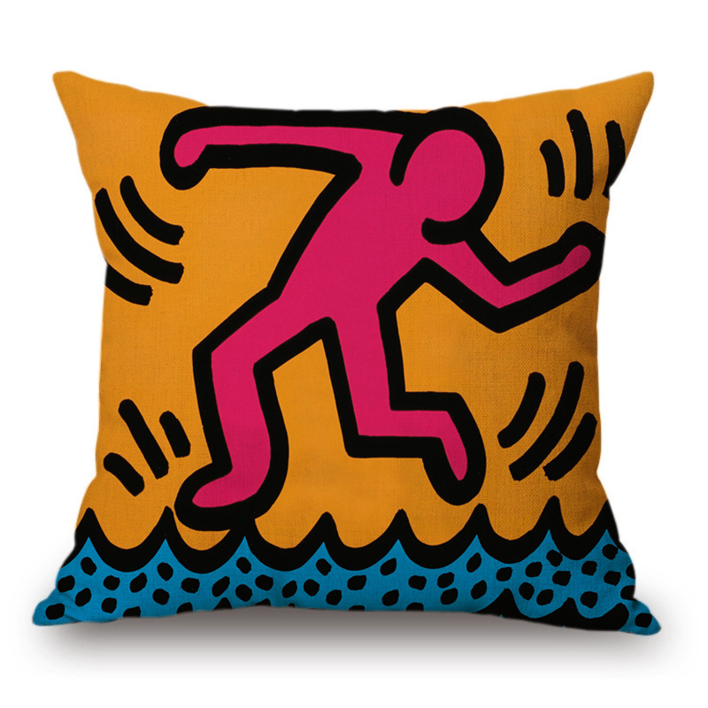 Подушка Keith Haring 4 Мульти Подушка Keith Haring 4 Мульти в Твери | Loft Concept