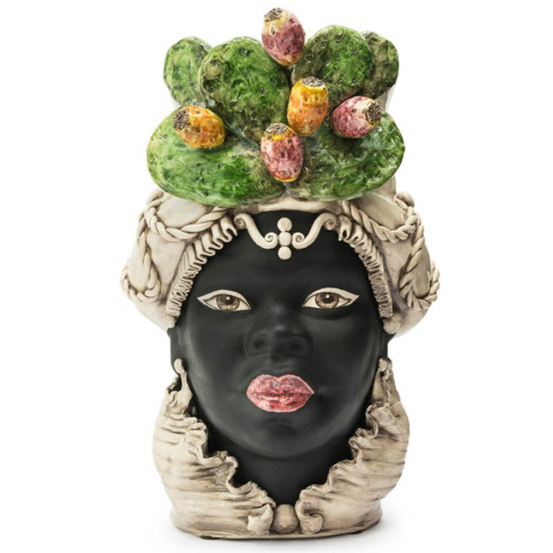 Ваза VASE MORO LADY FICO BIG Черный Мульти Ваза VASE MORO LADY FICO BIG Черный Мульти в Твери | Loft Concept