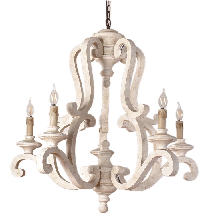 Люстра Ivory Provence Chandeliers Бежево-серый Коричневый Люстра Ivory Provence Chandeliers Бежево-серый Коричневый в Твери | Loft Concept