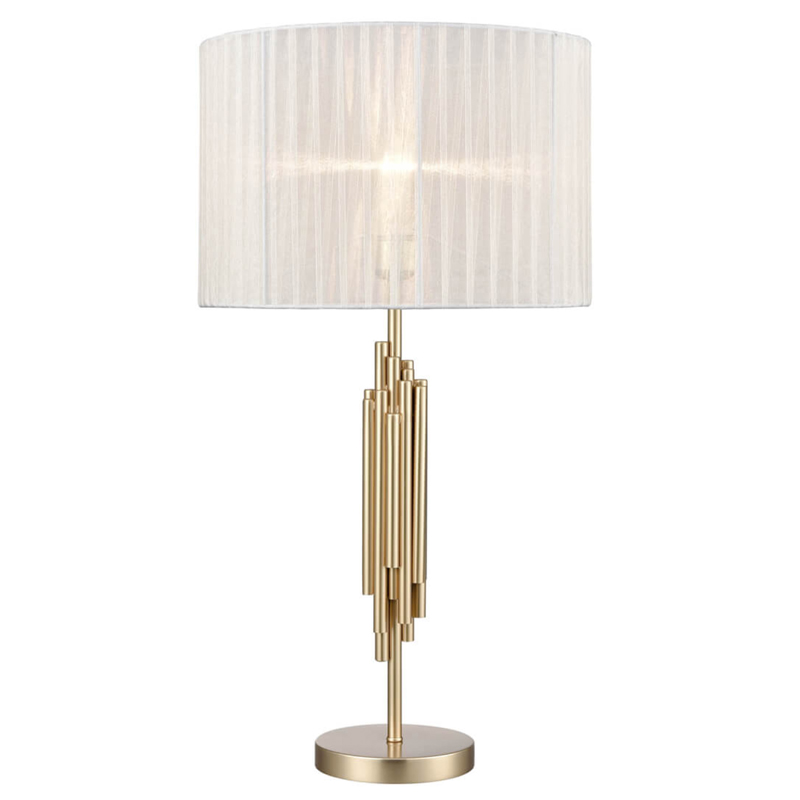 Настольная лампа с Абажуром Odeon Table Lamp ivory ( слоновая кость ) Золотой Настольная лампа с Абажуром Odeon Table Lamp ivory ( слоновая кость ) Золотой в Твери | Loft Concept