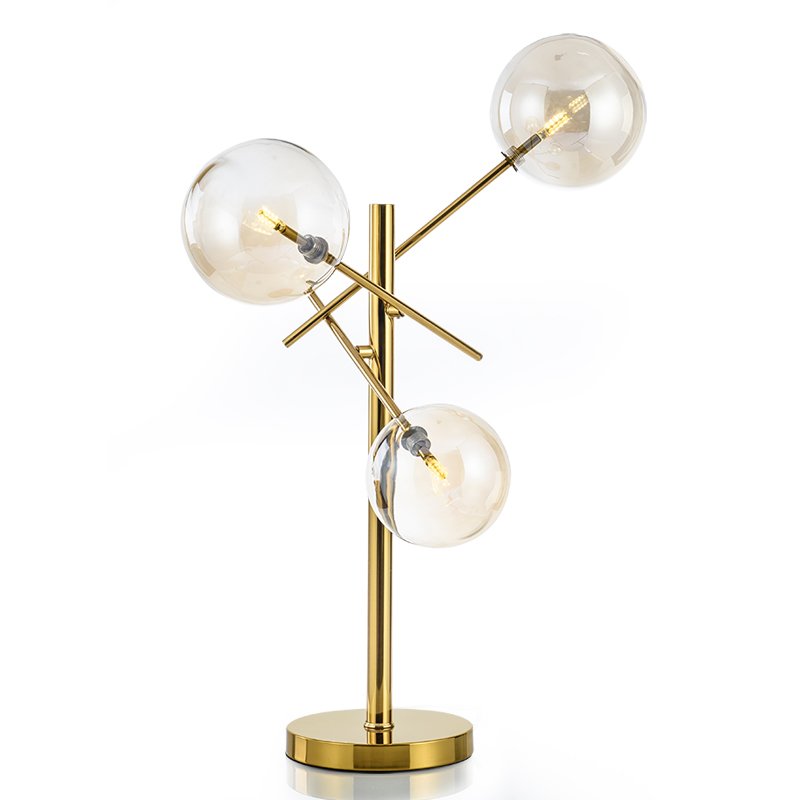 Настольная лампа Gallotti & Radice Bolle Table lamp Золотой Дымчатый (Smoke) Настольная лампа Gallotti & Radice Bolle Table lamp Золотой Дымчатый (Smoke) в Твери | Loft Concept