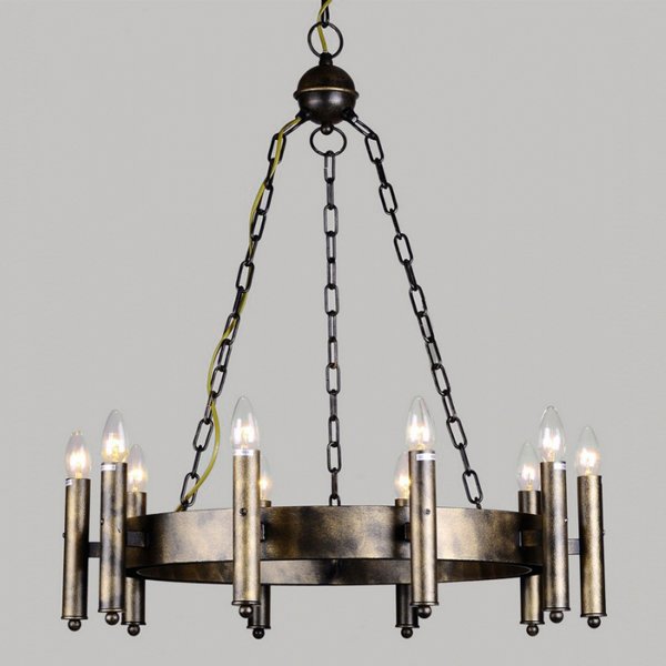 Люстра Loft Castle Chandelier 10 Металлик винтаж Люстра Loft Castle Chandelier 10 Металлик винтаж в Твери | Loft Concept