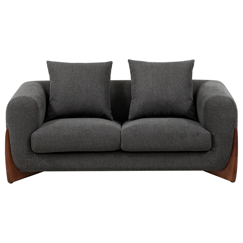 Диван Cuthbert Dark Gray Sofa Серый Коричневый в Твери | Loft Concept 