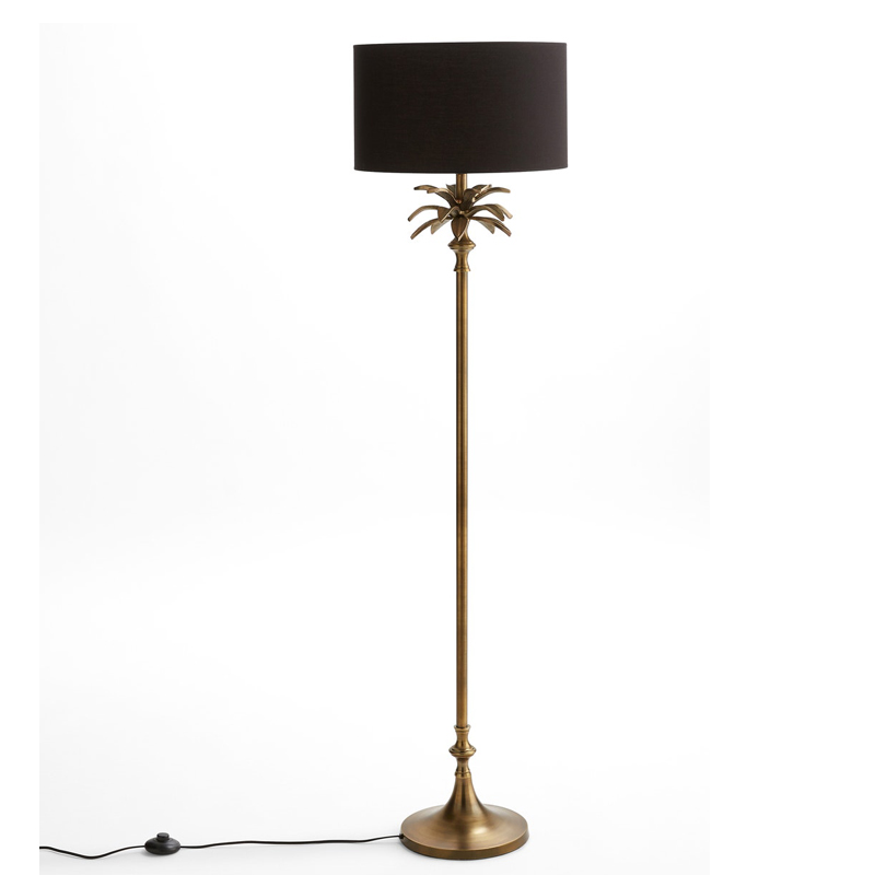 Торшер Palm Black Lampshade Латунь Черный Торшер Palm Black Lampshade Латунь Черный в Твери | Loft Concept