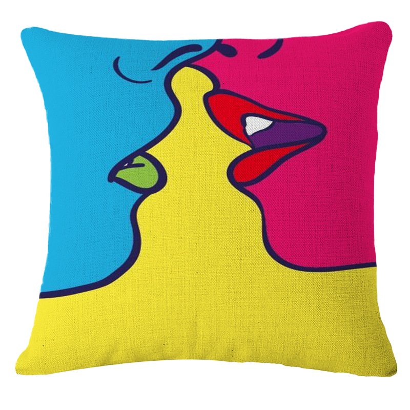 Декоративная подушка Lips and Face #9 Мульти Декоративная подушка Lips and Face #9 Мульти в Твери | Loft Concept