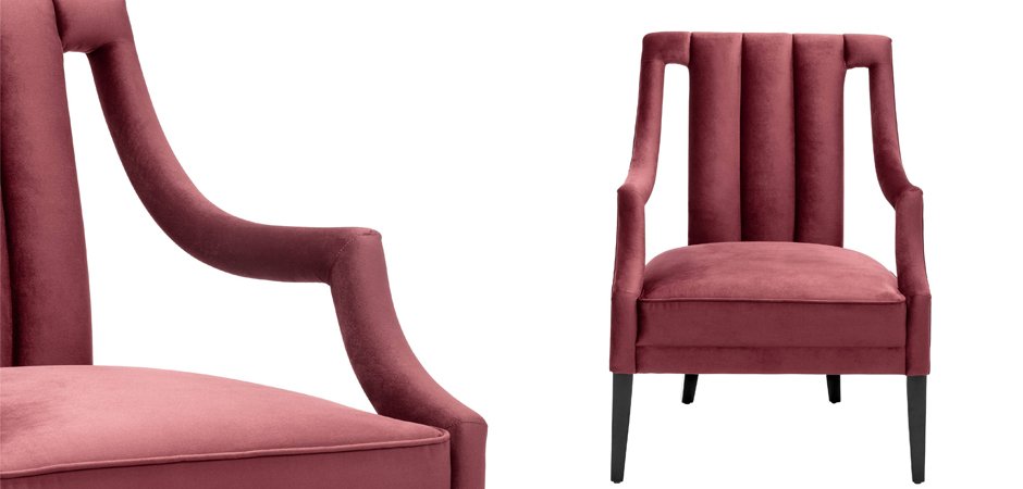 Кресло Eichholtz Chair Ermitage Bordeaux Кресло Eichholtz Chair Ermitage Bordeaux - Loft-Concept в Твери