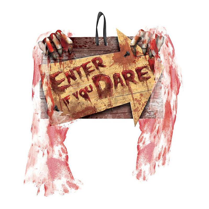 Аксессуар на стену HALLOWEEN "ENTER, if you DARE!" Черный Красный Аксессуар на стену HALLOWEEN "ENTER, if you DARE!" Черный Красный в Твери | Loft Concept