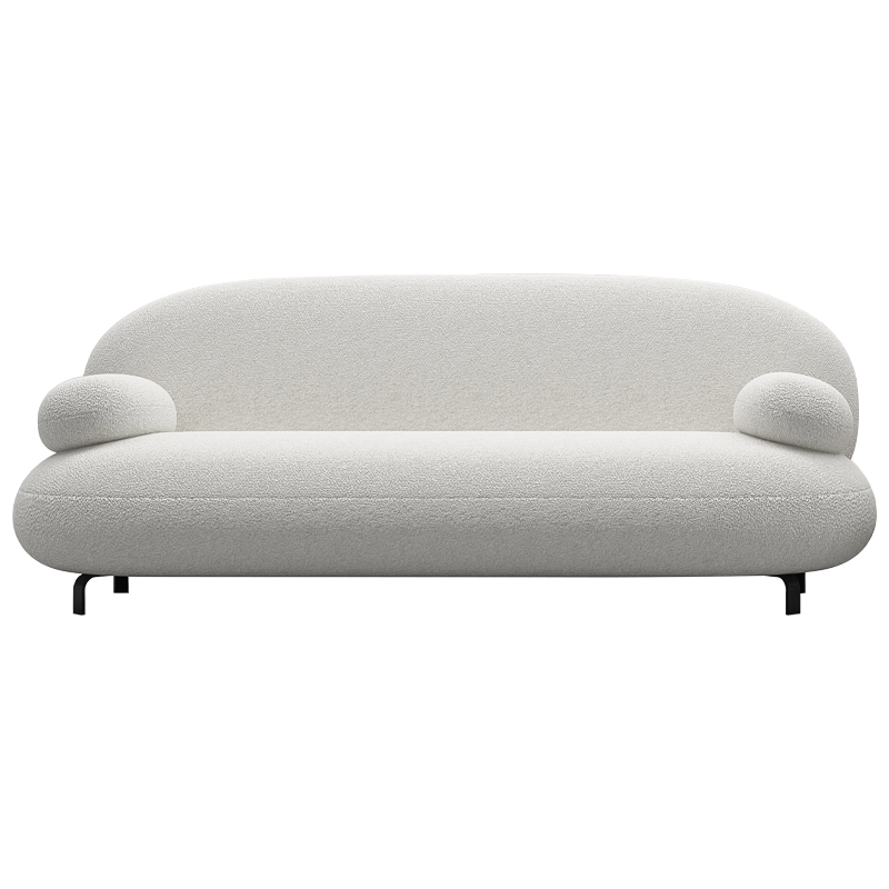 Диван Bethany White Sofa Белый Черный Диван Bethany White Sofa Белый Черный в Твери | Loft Concept