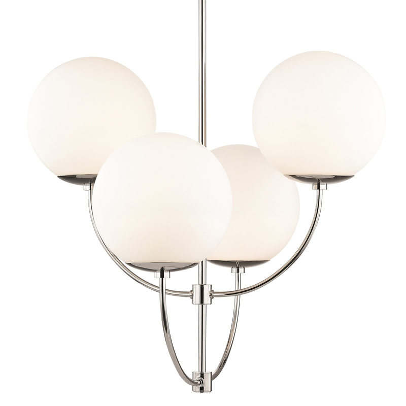 Люстра Breasal White Matte Balls Chandelier Chrome Хром Белое матовое стекло Люстра Breasal White Matte Balls Chandelier Chrome Хром Белое матовое стекло в Твери | Loft Concept