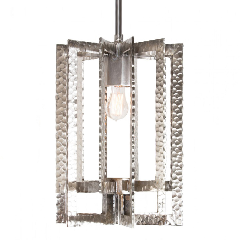 Подвесной Светильник Textured Cage Pendant Lamp silver Серебряный Подвесной Светильник Textured Cage Pendant Lamp silver Серебряный в Твери | Loft Concept
