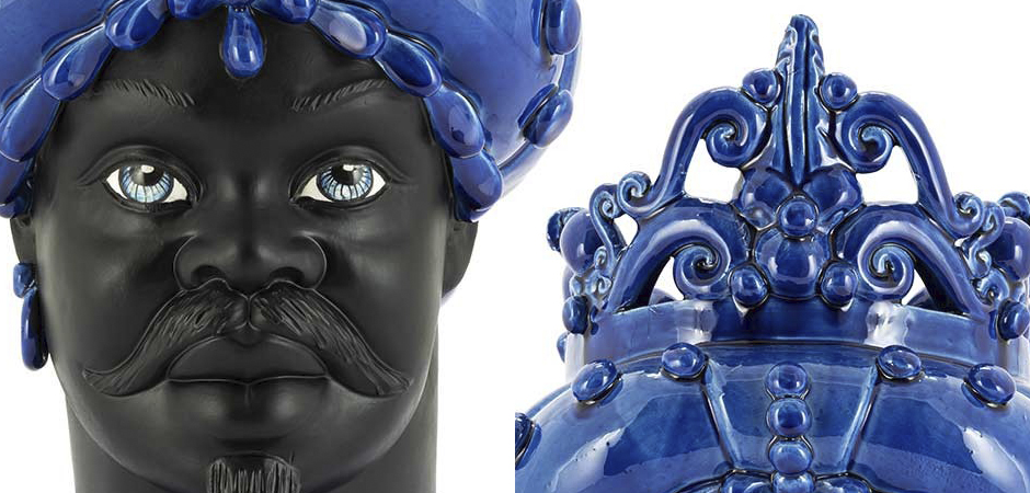 Ваза VASE MORO MAN MED. MAT Blue Ваза VASE MORO MAN MED. MAT Blue - Loft-Concept в Твери