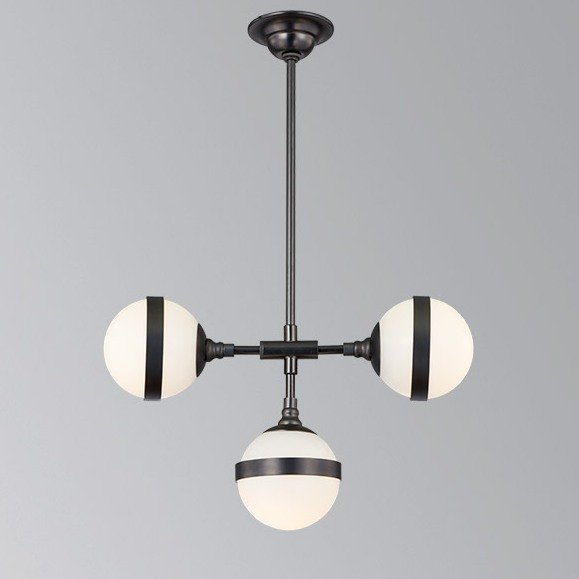 Люстра Peggy Futura lamp III Hangar Design Черный Молочный Люстра Peggy Futura lamp III Hangar Design Черный Молочный в Твери | Loft Concept