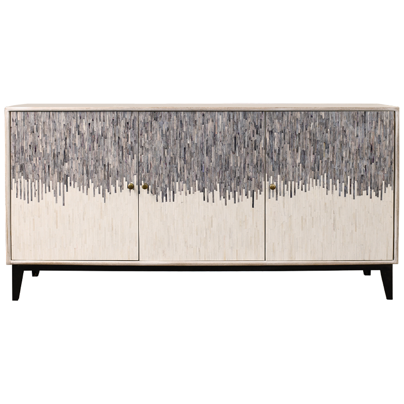 Комод с инкрустацией Grey White Bone Inlay Серый Белый ivory ( слоновая кость ) Комод с инкрустацией Grey White Bone Inlay Серый Белый ivory ( слоновая кость ) в Твери | Loft Concept