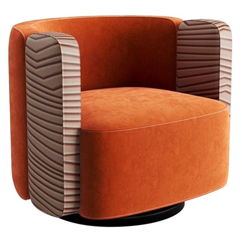 Дизайнерское кресло KELLY Armchair Оранжевый Бежевый Коричневый Дизайнерское кресло KELLY Armchair Оранжевый Бежевый Коричневый в Твери | Loft Concept