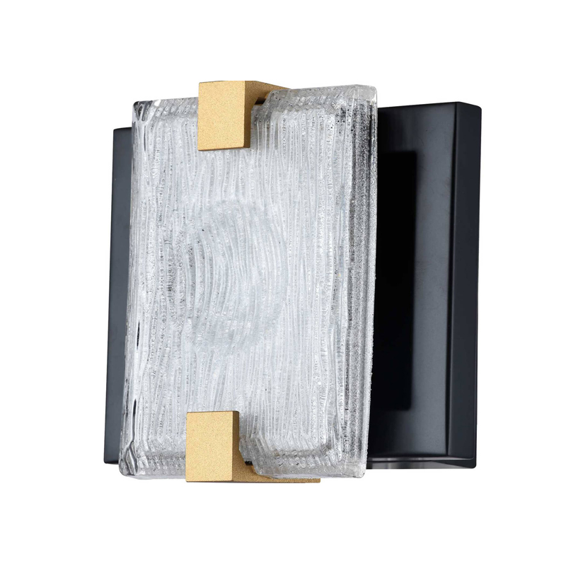 Бра Rectangular Glass Plafon Черный матовый Прозрачное Стекло Бра Rectangular Glass Plafon Черный матовый Прозрачное Стекло в Твери | Loft Concept