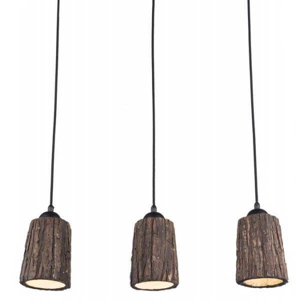 Люстра Wood Log Pendant 3 Коричневый Люстра Wood Log Pendant 3 Коричневый в Твери | Loft Concept