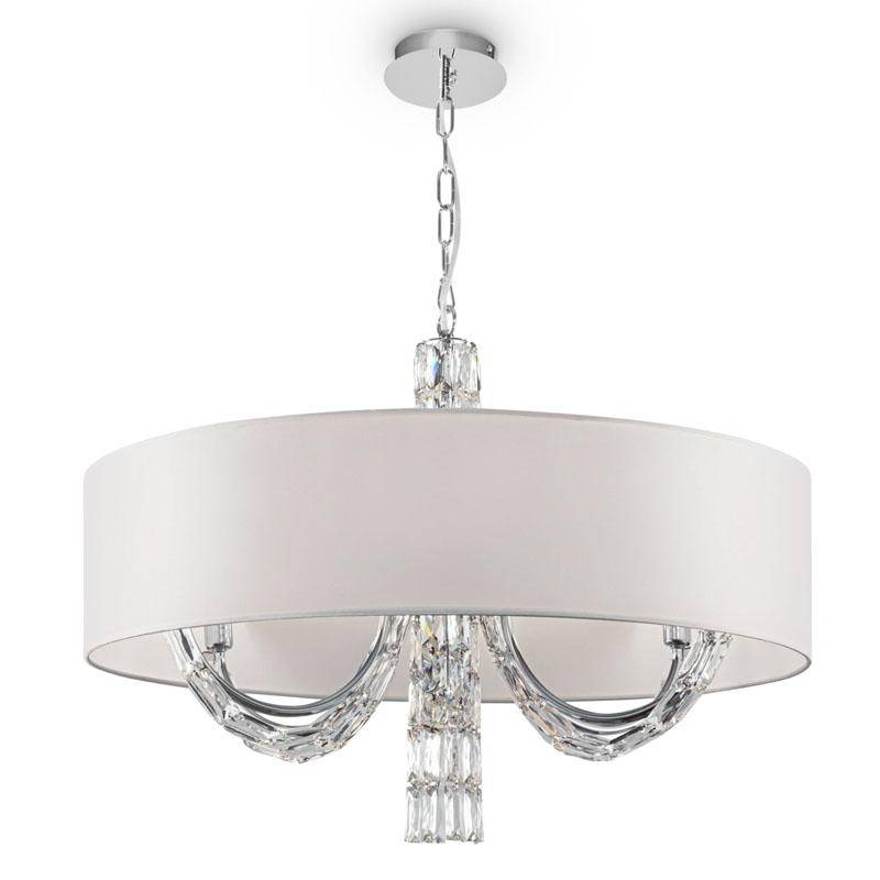 Люстра Damiana Chandelier 70 Белый Хром Люстра Damiana Chandelier 70 Белый Хром в Твери | Loft Concept