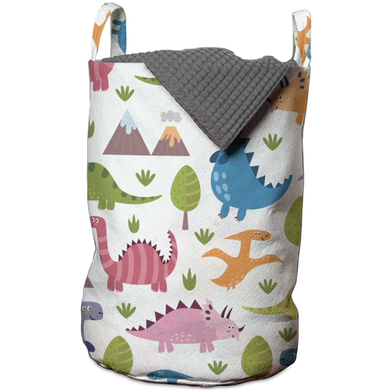 Корзина Colored Dinosaurs Basket Мульти Белый Корзина Colored Dinosaurs Basket Мульти Белый в Твери | Loft Concept