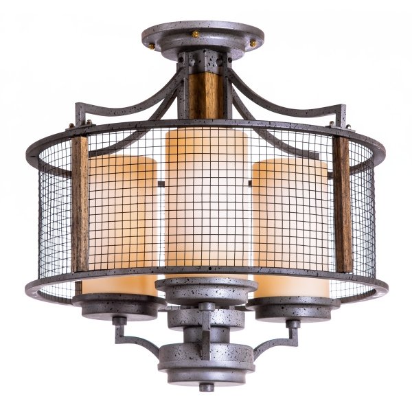 Потолочный светильник Mirage Cage Pendant 3 Серый Потолочный светильник Mirage Cage Pendant 3 Серый в Твери | Loft Concept