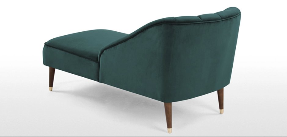 Кушетка Chaise Longue, Peacock Blue Velvet Кушетка Chaise Longue, Peacock Blue Velvet - Loft-Concept в Твери