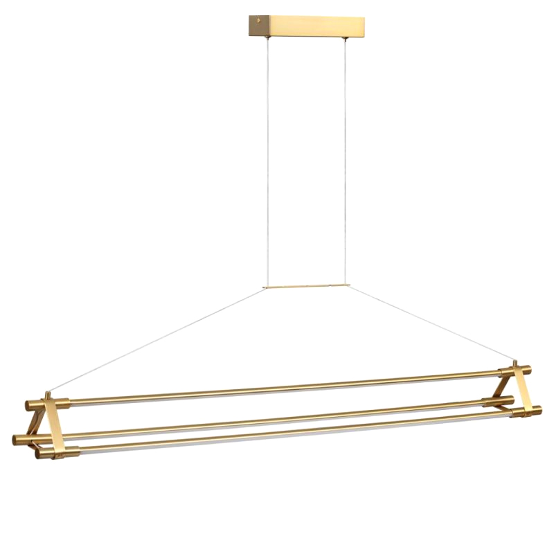 Люстра Trumpet tube Ширина 117.5см Бронза Белый в Твери | Loft Concept 