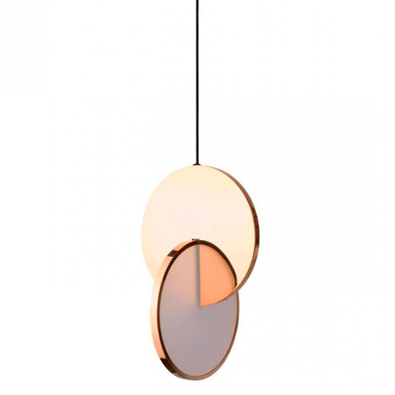 Подвесной светильник Eclipse Pendant Light Gold Золотой Белый Подвесной светильник Eclipse Pendant Light Gold Золотой Белый в Твери | Loft Concept