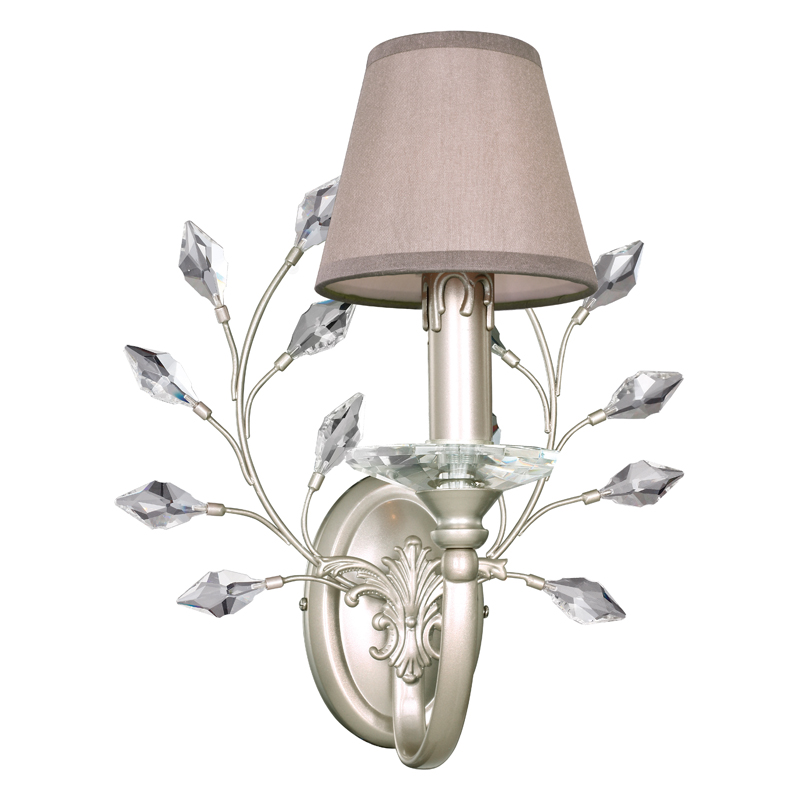 Бра Loretta Sconce grey Серый Прозрачный Белое золото винтаж Бра Loretta Sconce grey Серый Прозрачный Белое золото винтаж в Твери | Loft Concept