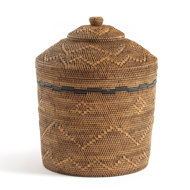 Корзина Wicker bamboo and rattan Коричневый Черный в Твери | Loft Concept 