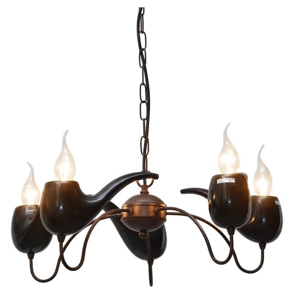 Люстра Smoking Pipes Chandelier Черный Люстра Smoking Pipes Chandelier Черный в Твери | Loft Concept