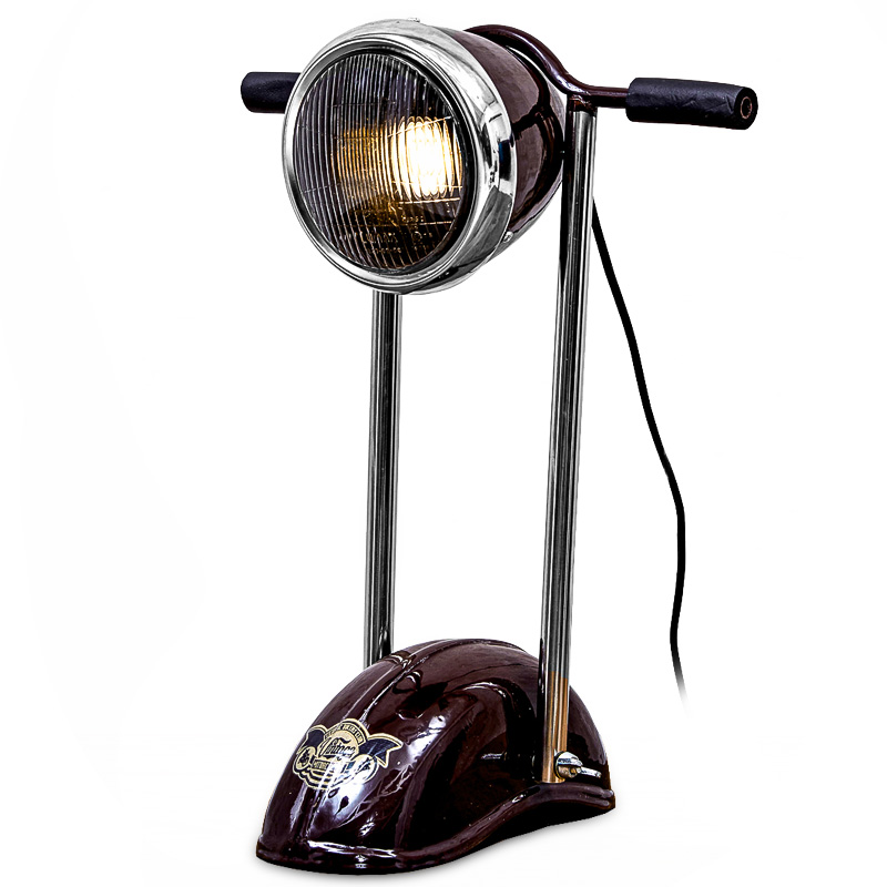 Настольная лампа Moto Loft Table lamp Бургундский красный Настольная лампа Moto Loft Table lamp Бургундский красный в Твери | Loft Concept