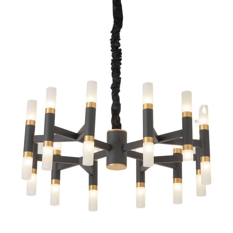 Люстра Beltram Chandelier round Белый Черный в Твери | Loft Concept 