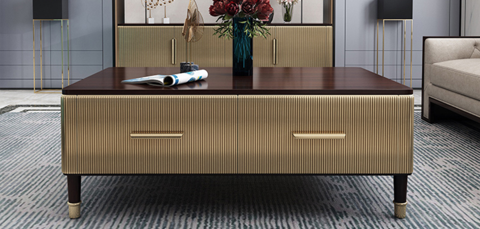 Birmingham Textured Coffee Table Gold Birmingham Textured Coffee Table Gold - Loft-Concept в Твери