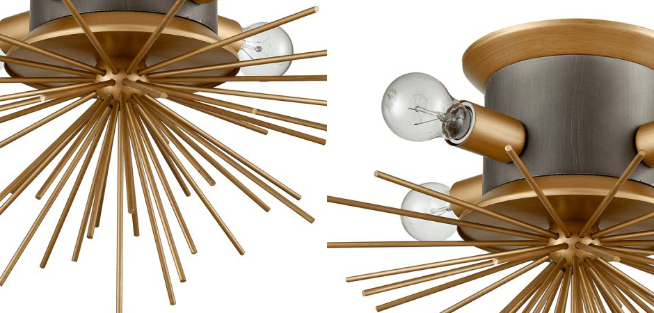 Потолочный светильник Hedgehog Brass Chandelier Потолочный светильник Hedgehog Brass Chandelier - Loft-Concept в Твери