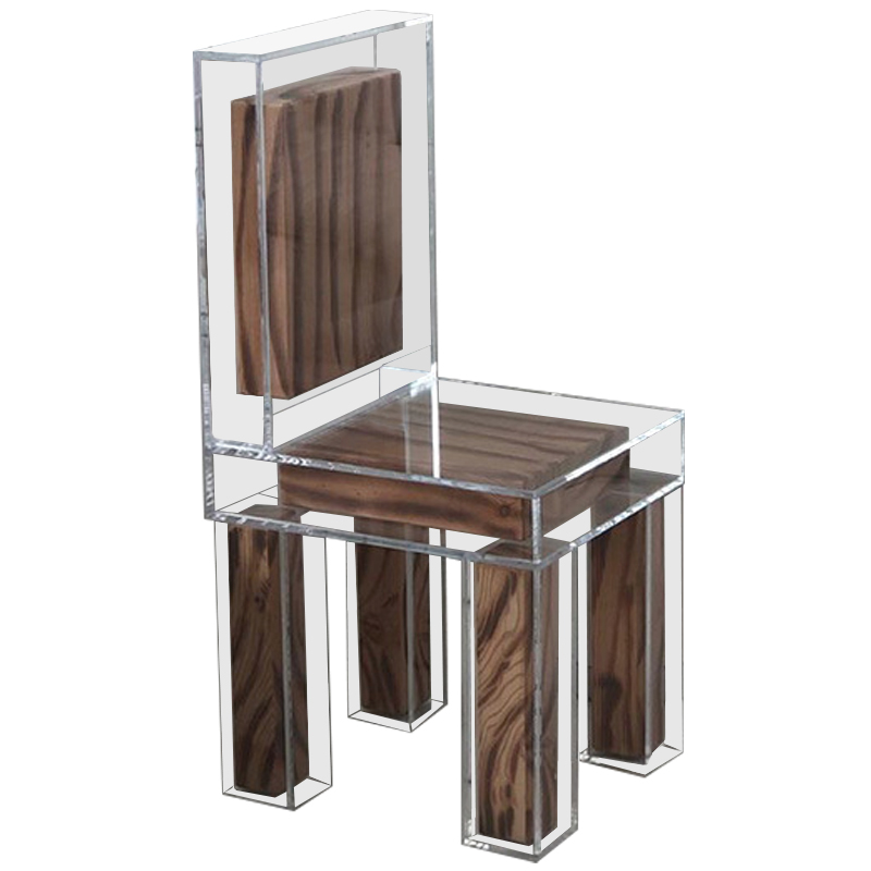 Стул Transparent Wood Chair Прозрачный Коричневый Стул Transparent Wood Chair Прозрачный Коричневый в Твери | Loft Concept