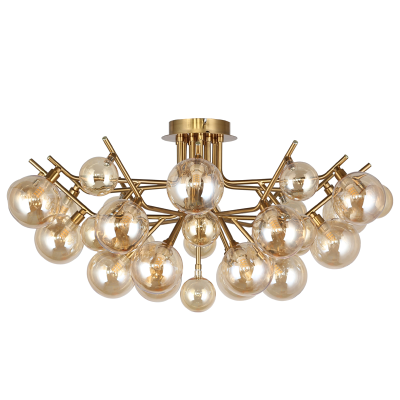 Люстра Berries Chandelier Flower bronze 18 Бронза Прозрачный Люстра Berries Chandelier Flower bronze 18 Бронза Прозрачный в Твери | Loft Concept