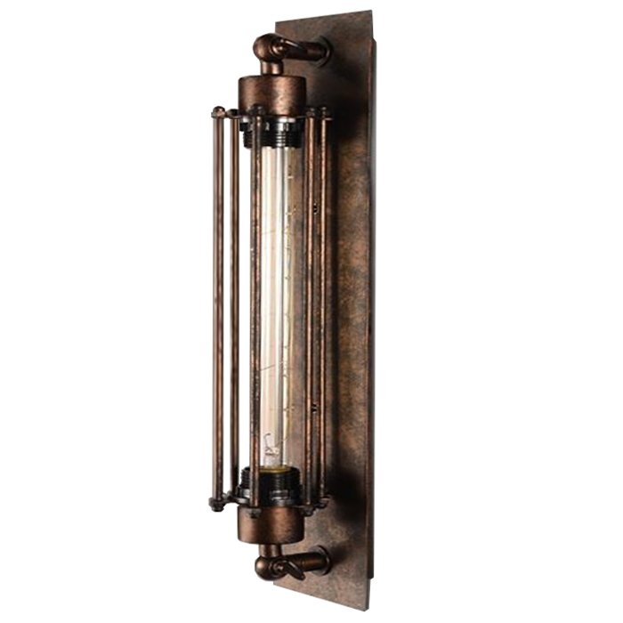 Бра Loft Industrial Edison Cage Momo vintage Бурая ржавчина Бра Loft Industrial Edison Cage Momo vintage Бурая ржавчина в Твери | Loft Concept