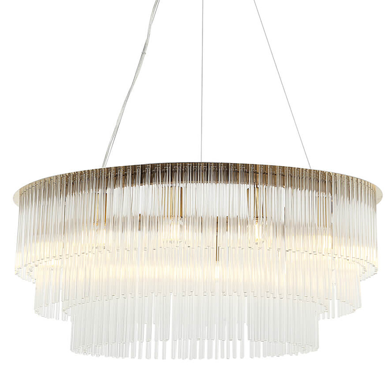 Люстра Harrison Chandelier gold 12 lamp Глянцевое золото Прозрачный Люстра Harrison Chandelier gold 12 lamp Глянцевое золото Прозрачный в Твери | Loft Concept