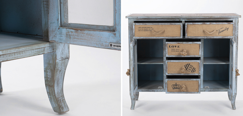 Комод в стиле прованс Beige-Blue Provence - фото №1